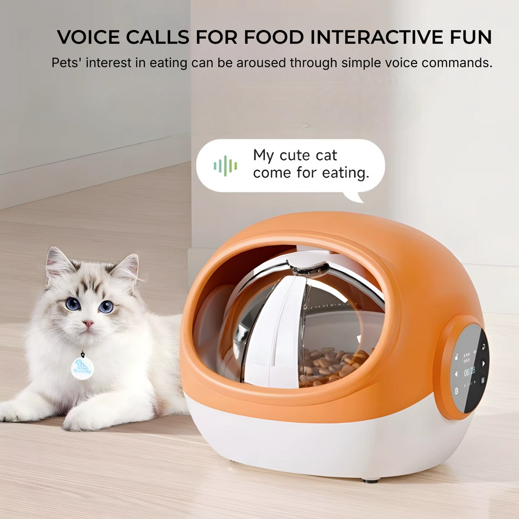 Auto Feeder with Voice & Sensor Tech