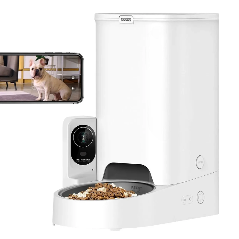 Smart Pet Feeder with Camera & 2 Hoppers